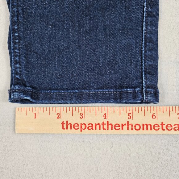 7 For All Mankind Jeans Womens 32 Blue Denim Kimmie Crop Mid-Rise - Picture 11 of 13